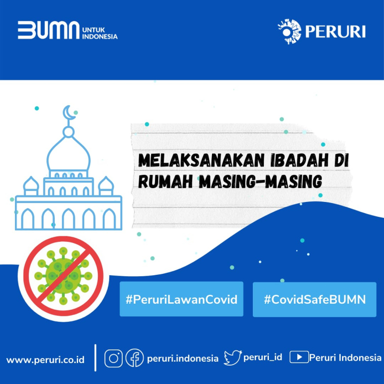 Melaksanakan Ibadah Di Rumah Masing Masing