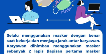 Selalu Menggunakan Masker dengan Benar Saat Bekerja