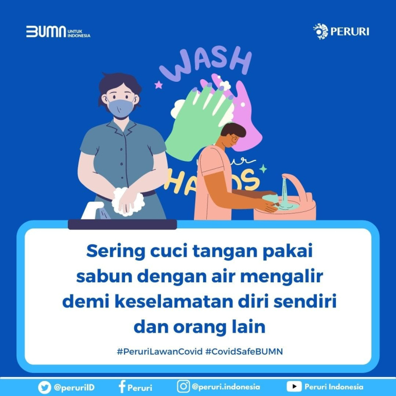 Sering Cuci Tangan Pakai Sabun Dengan Air Mengalir